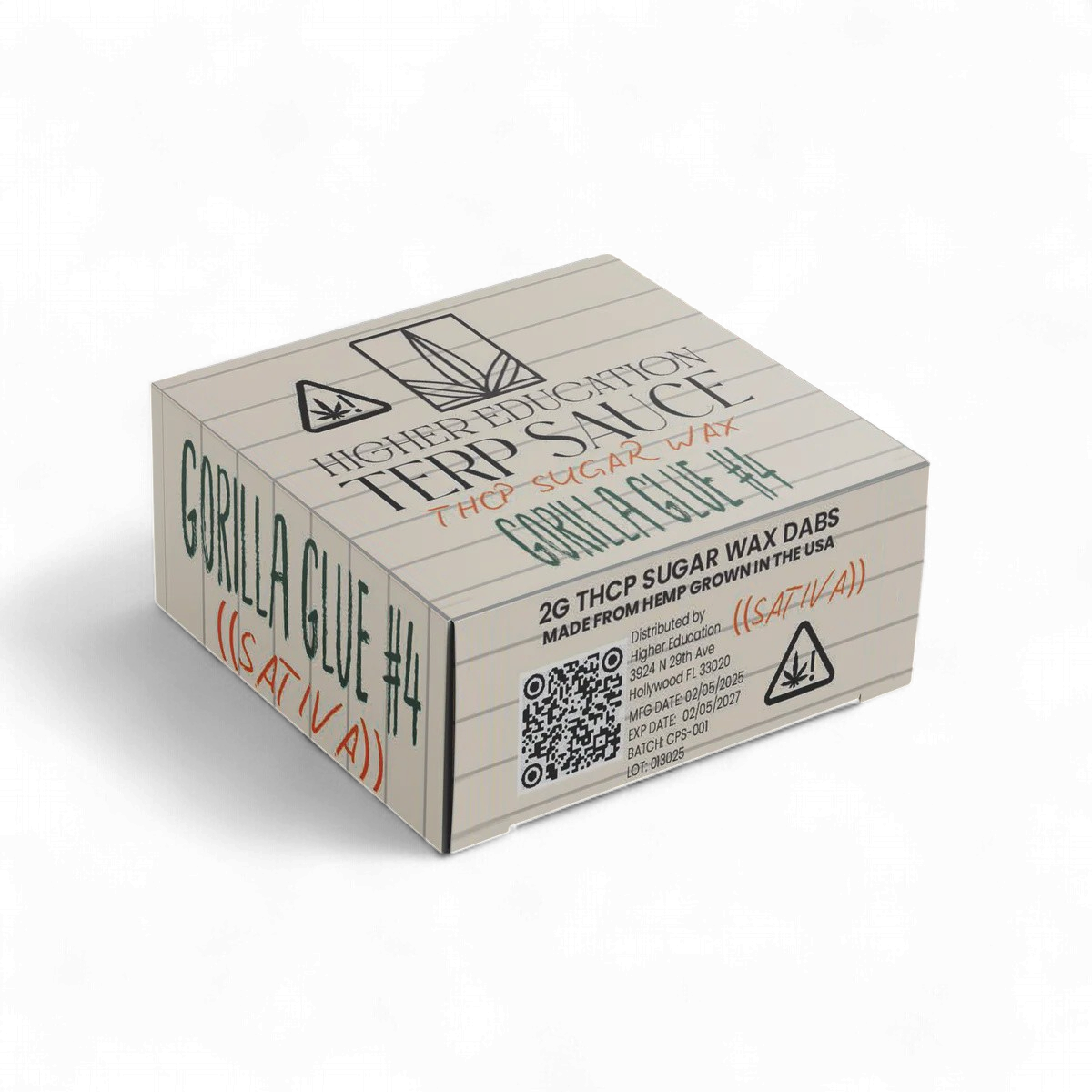 Higher Education 2G THCP Sugar Wax - GG4 (Sativa)