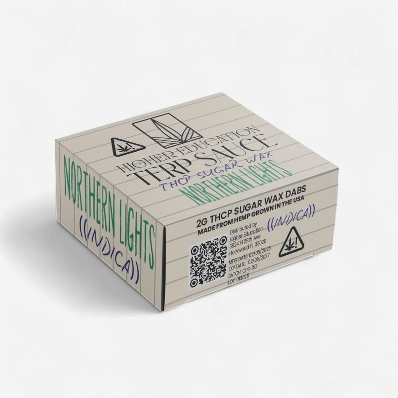 Higher Education 2G THCP Sugar Wax - Northern Lights (Indica)