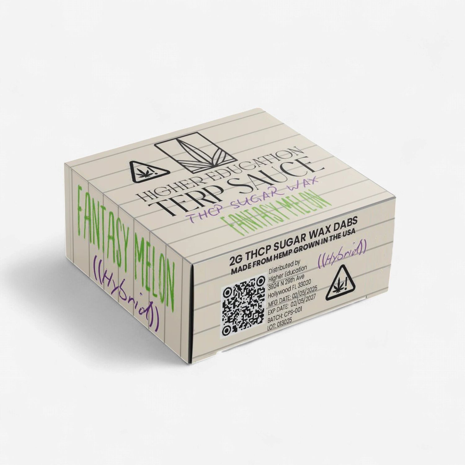 Higher Education 2G THCP Sugar Wax - Fantasy Melon (Hybrid)