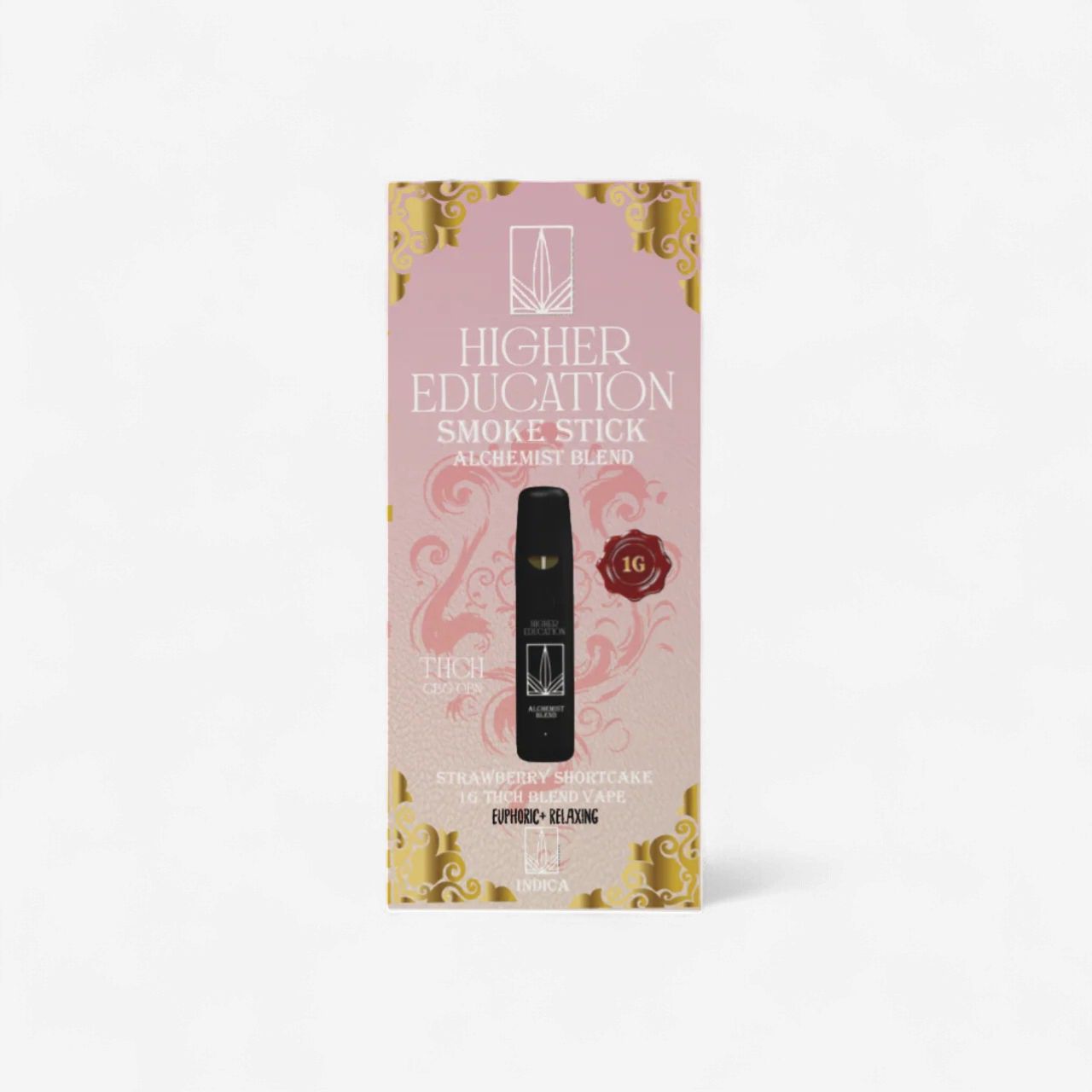 Higher Education 1g THCH Disposable Vape - Strawberry Shortcake (Indica)