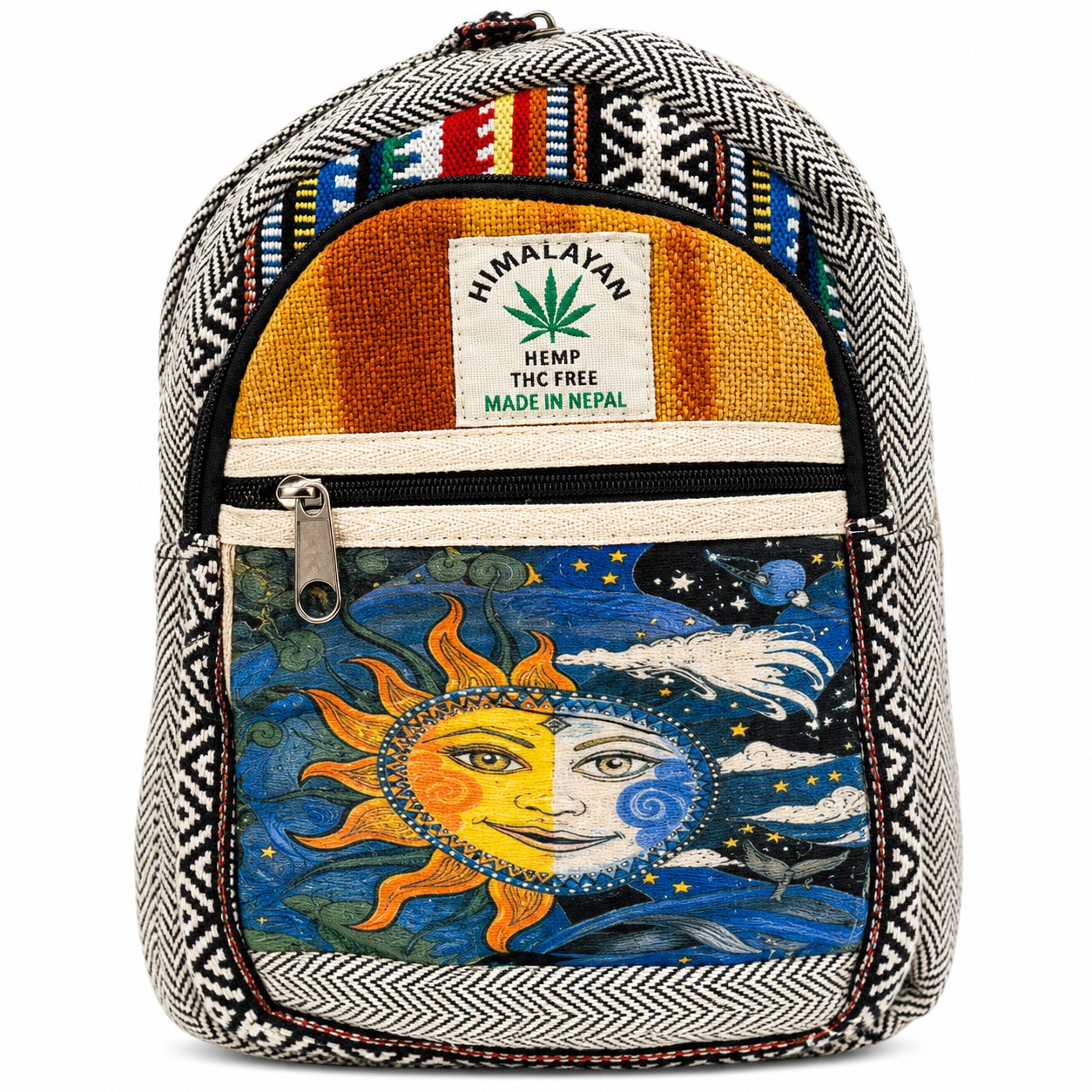 Mini Hemp Backpack with Design By Magic Touch