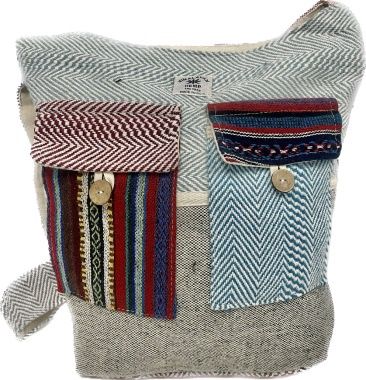 Hemp Sling Bag W/ Dari Patch By Magic Touch