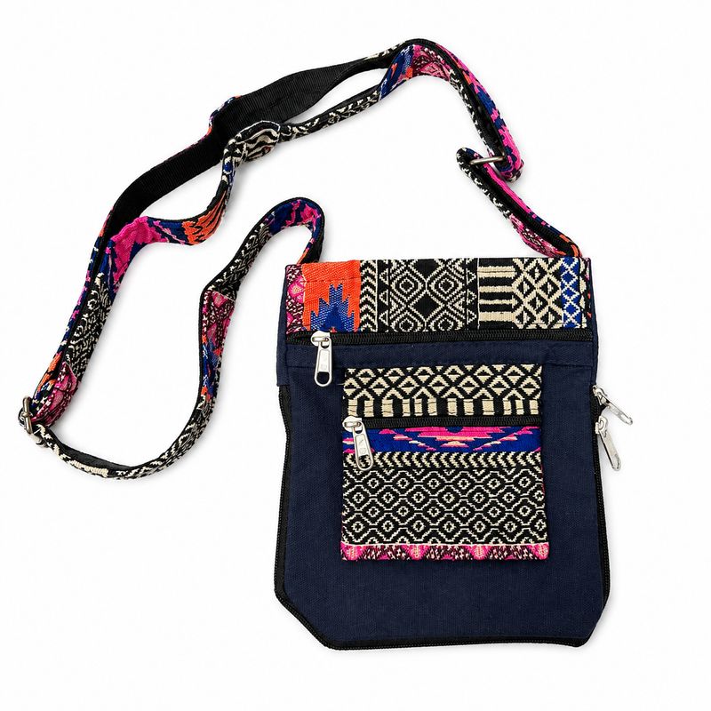 Aztec Patterned Passport Bag By Magic Touch