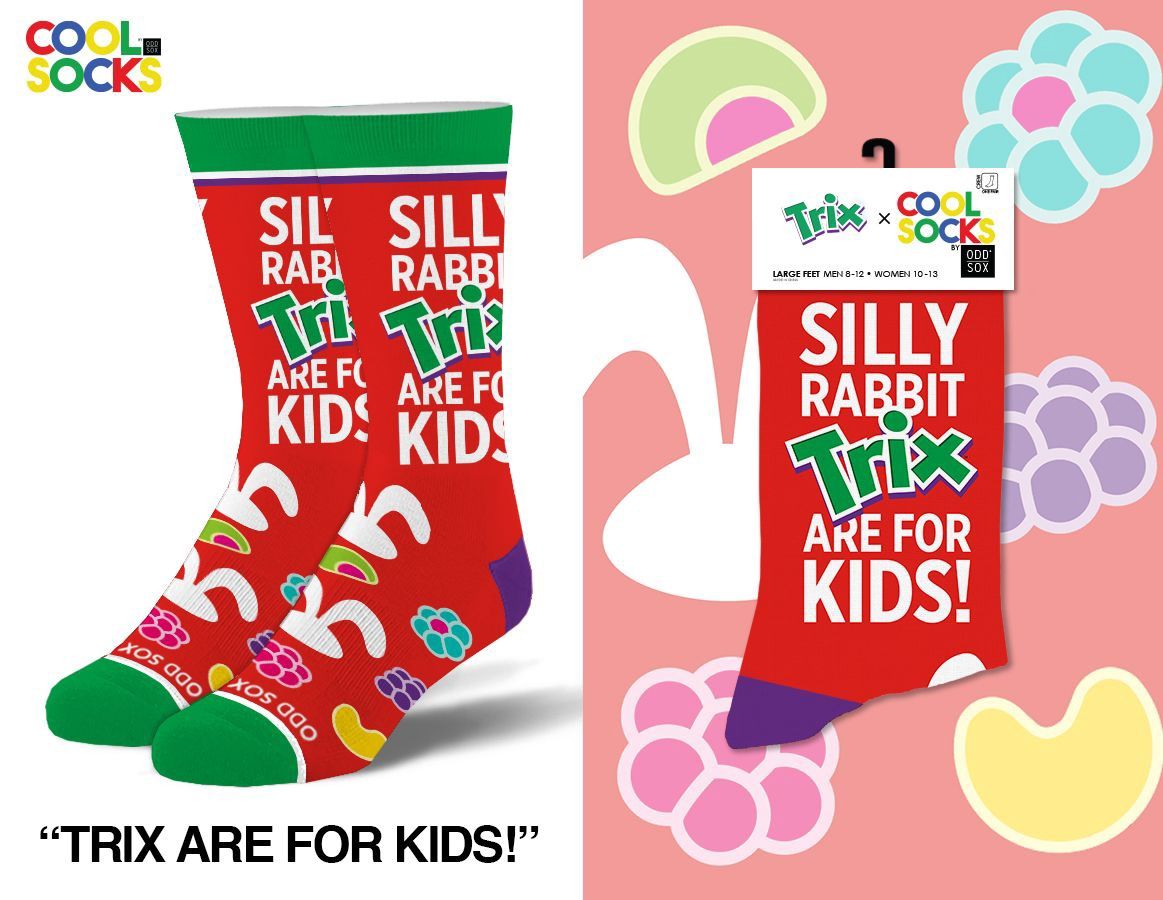 Trix Are For Kids Men's Crew Socks