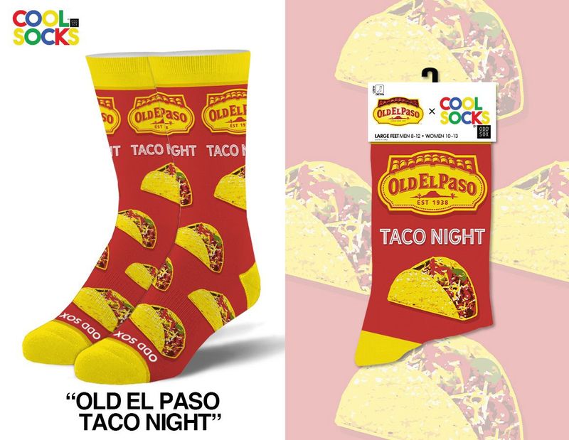 Old El Paso Taco Night Men's Crew Socks