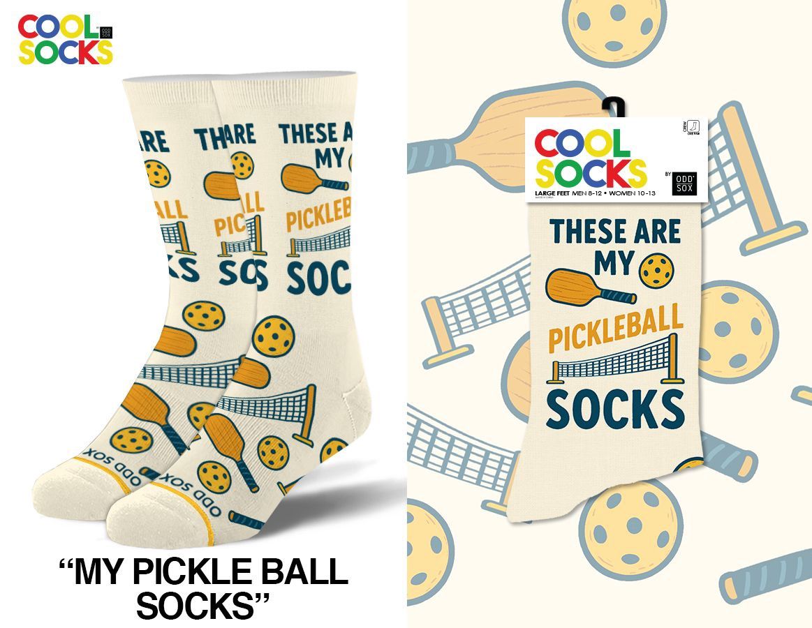 My Pickle Ball Socks Men's Crew Socks