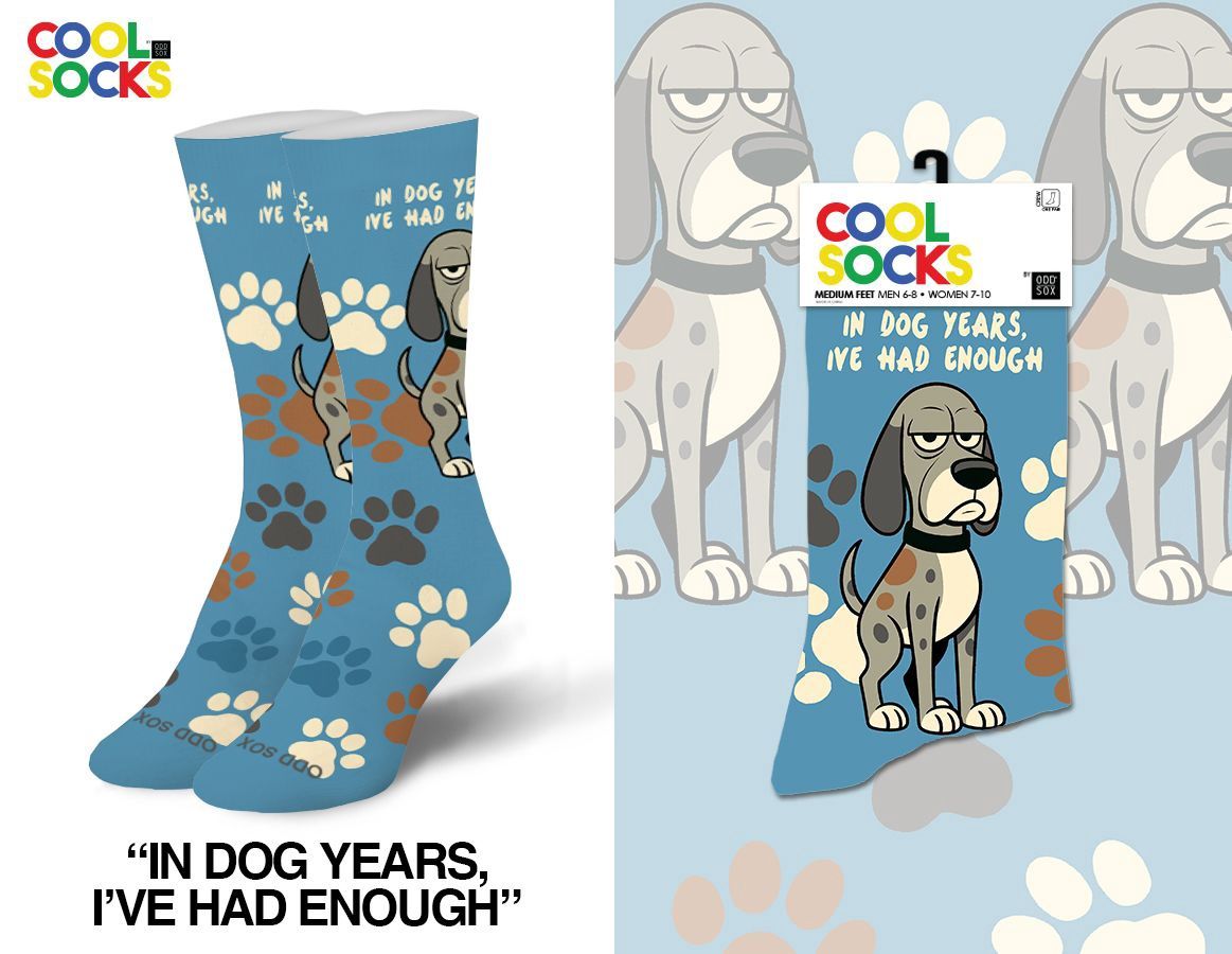 In Dog Years, Ive Had Enough Womens Crew Socks