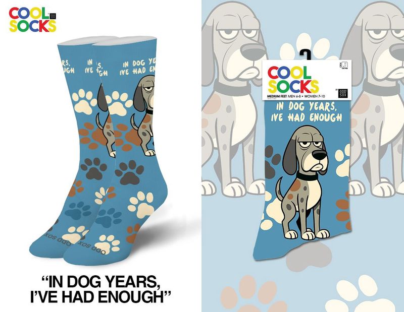 In Dog Years, Ive Had Enough Womens Crew Socks