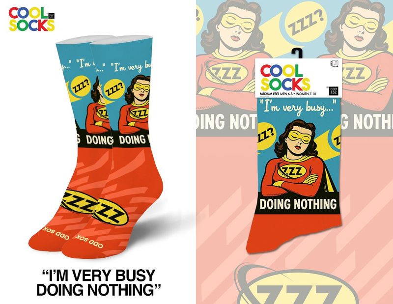 Im Very Busy Doing Nothing Women's Crew Socks