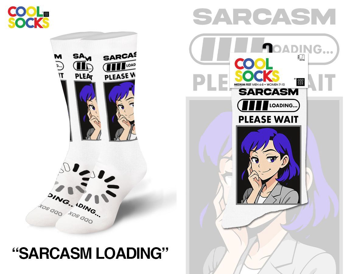 Sarcasm Loading Womem's Crew Socks