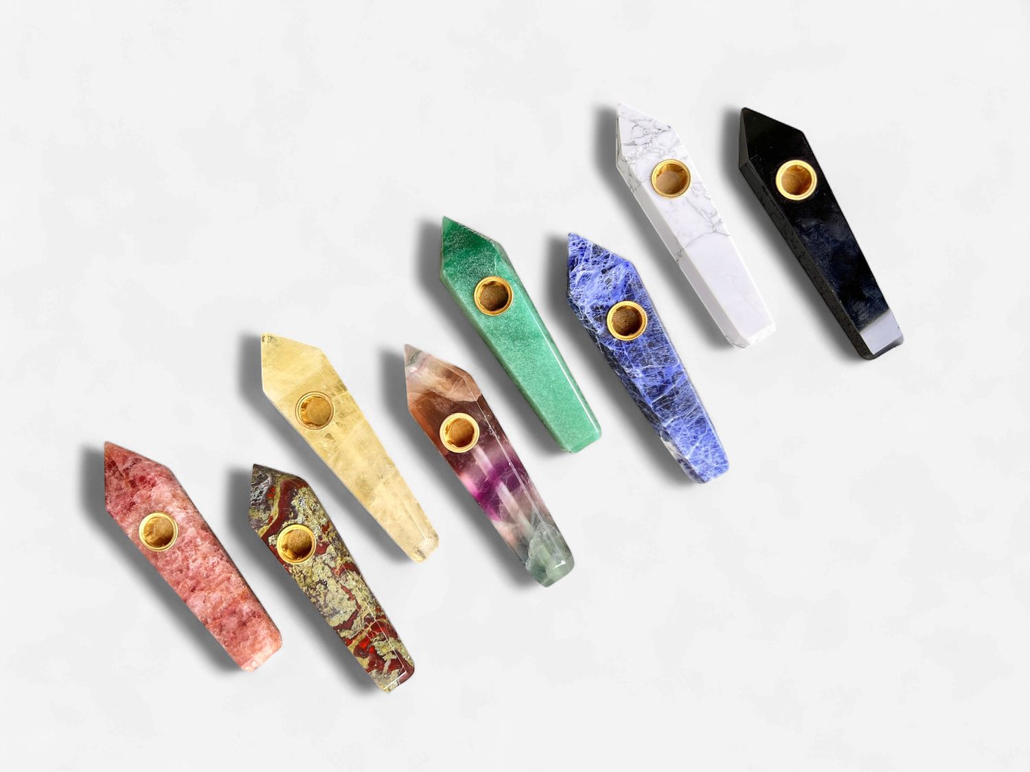 Crystal Pipe w/ Pointed Shape