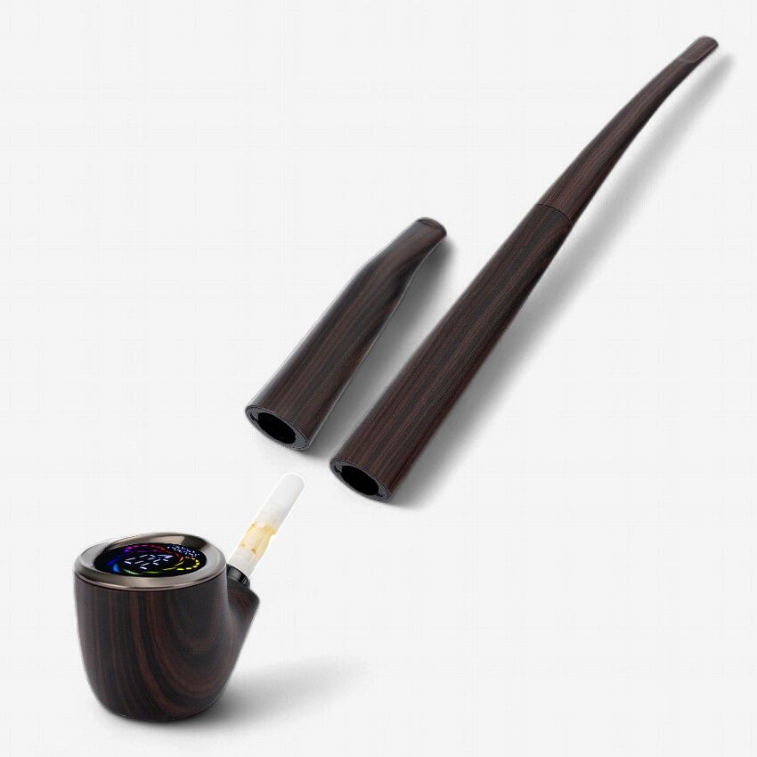 Pulsar 510 DL Wizard Pipe Variable Voltage Cartridge Vape, Color: Ensorcelled Ebony