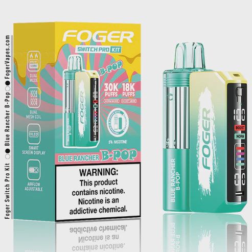 Foger Switch Pro 30K Disposable - Switch Pro Kit, Count: Single Unit, Flavor: Blue Rancher B-Pop