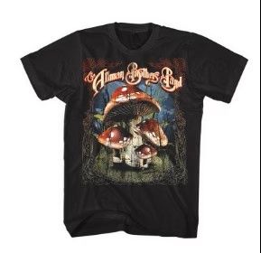 Allman Brothers Mushroom Black T-Shirt