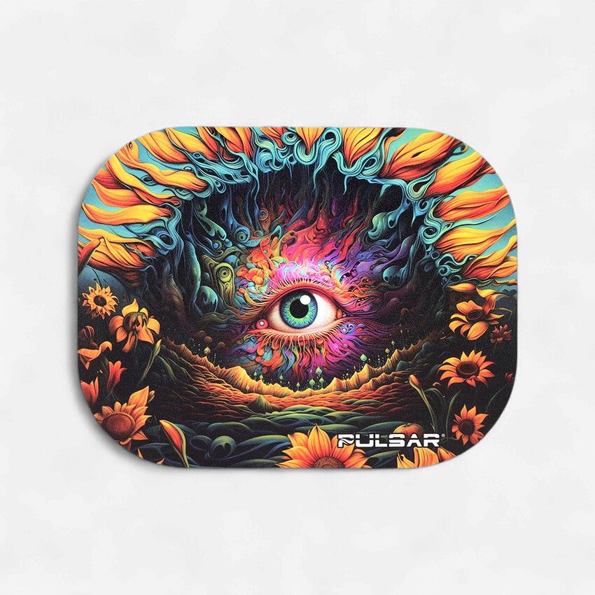 Pulsar Mini Magnetic Rolling Tray Lid - Sunflower of the Mind