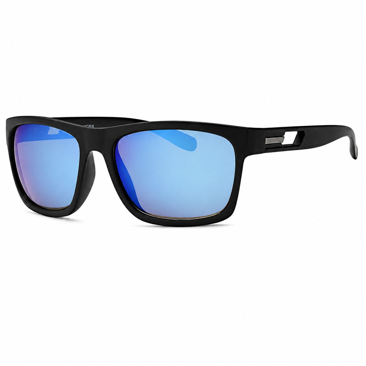 Square Frame w/ Color Lens Sport Sunglasses WC7816, Color: Blue