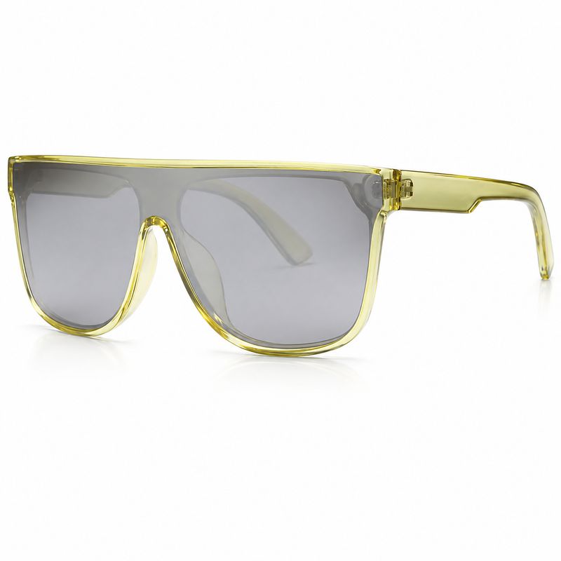 Slim Transparent Frame w/ Full Cover Color Lens Sport Sunglasses WC7954