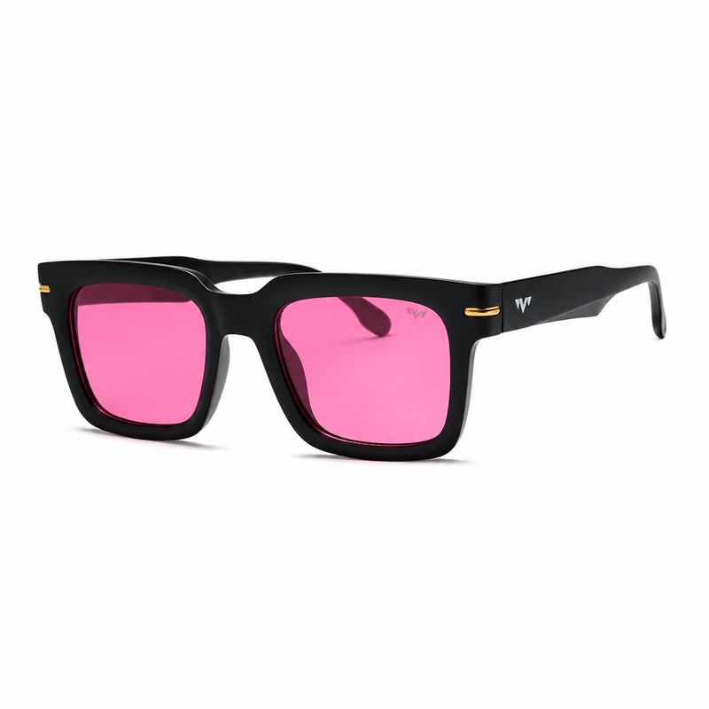 Square Matte Frame w/ Color Lens Fashion Sunglasses SH6929