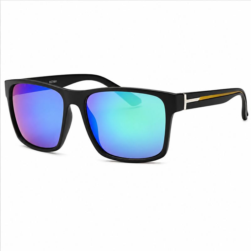 Square Color Frame w/ Color Lense Sport Sunglasses WC7891