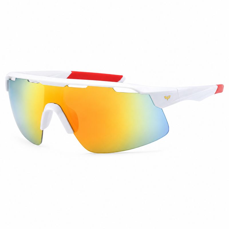 Matte Wrap Around w/ Color Top Frame &amp; Lens Sport Sunglasses WC7947