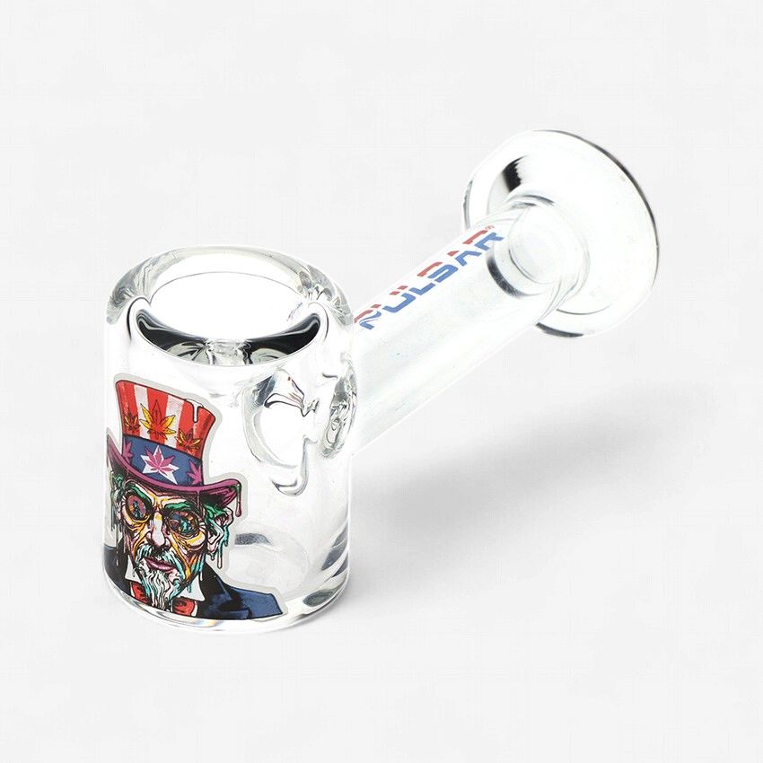 Pulsar Melting Uncle Sam Glass Hand Pipe