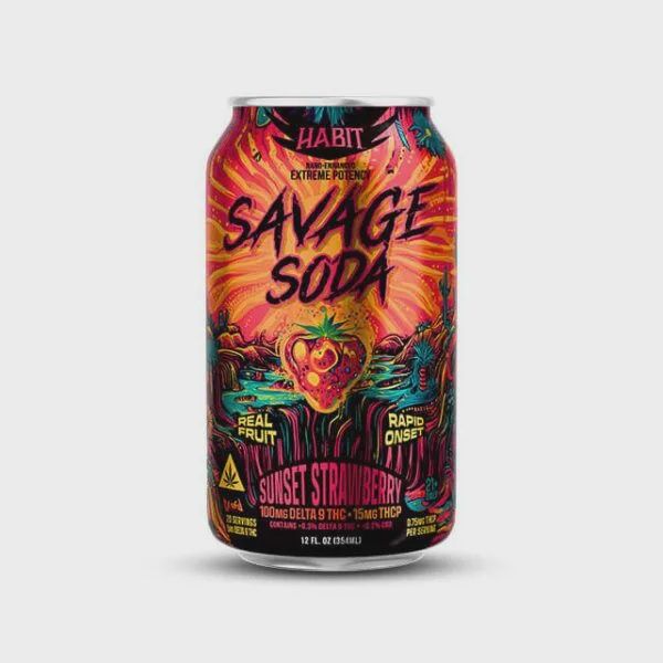Habit Delta 9 Savage Soda – Sunset Strawberry
