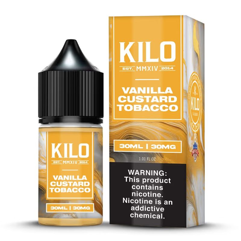 KILO Salts 30mL Vanilla Custard Tobacco