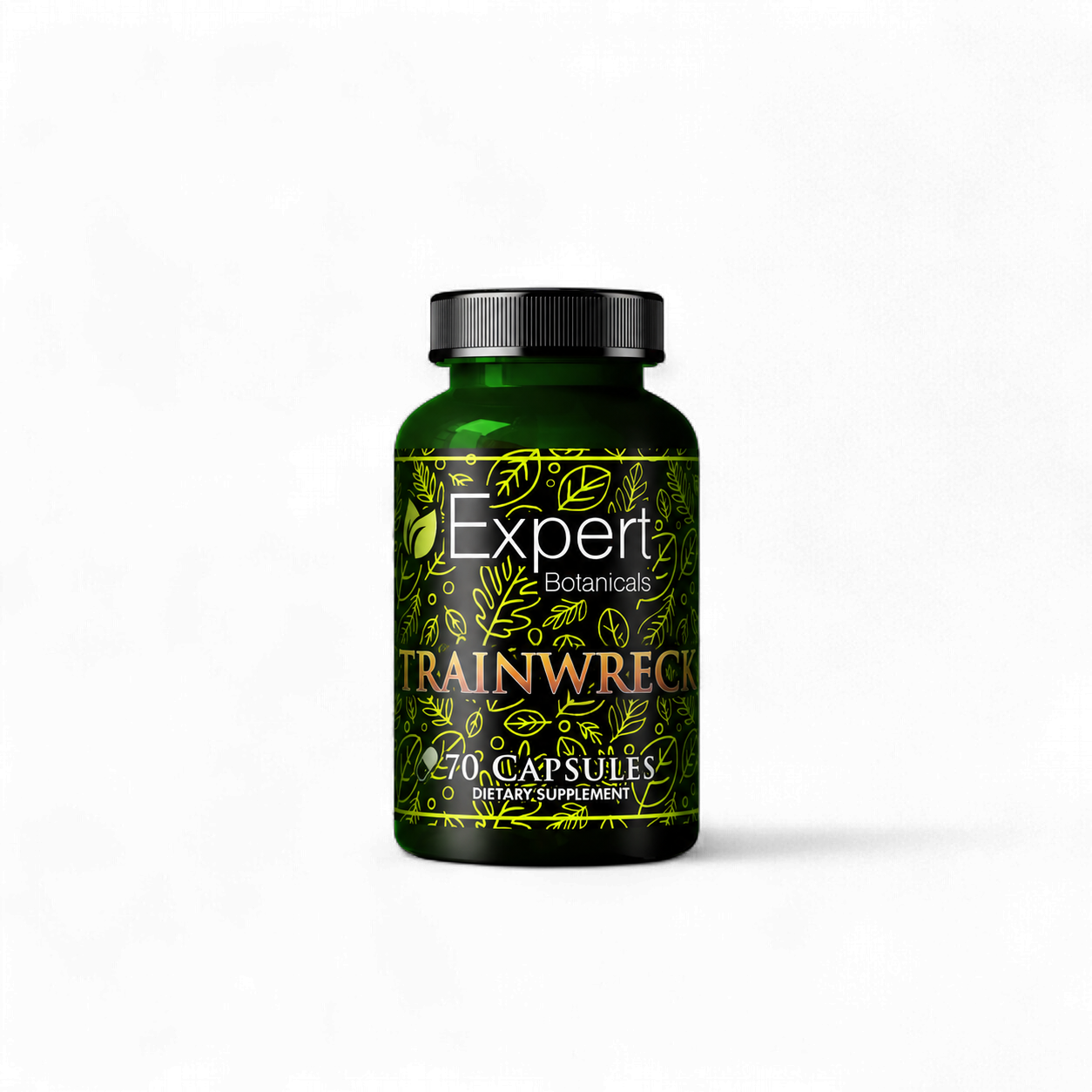 Expert Kratom Capsules - Trainwreck, Size: 70ct
