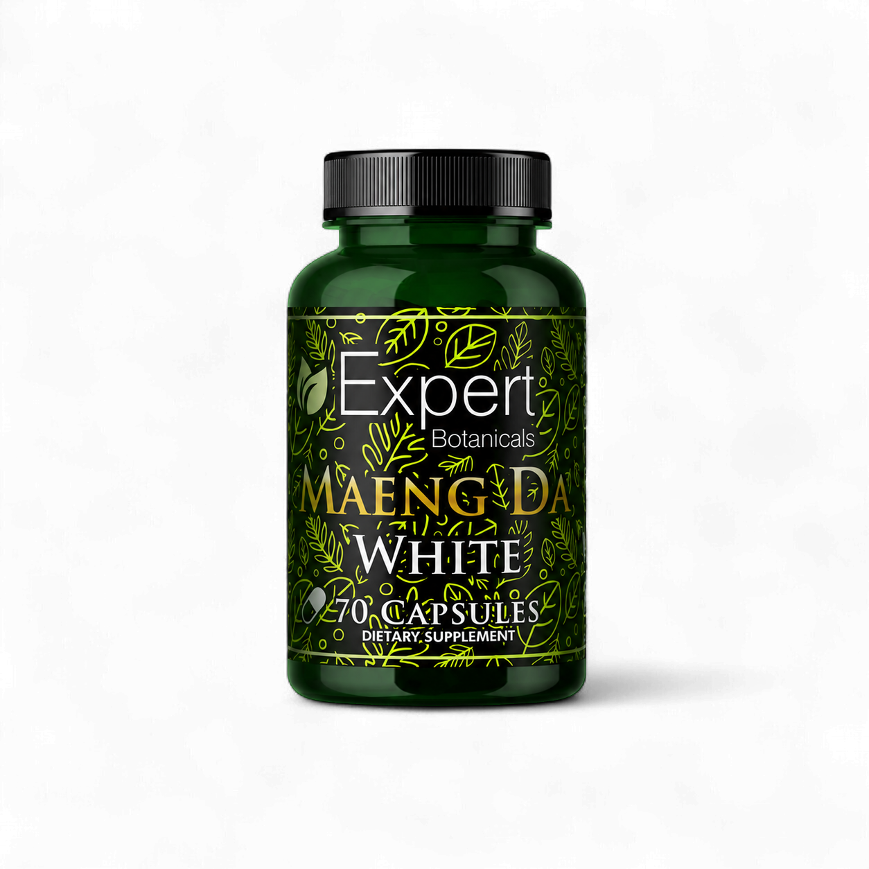 Expert Kratom Capsules - White Maeng Da, Size: 70ct