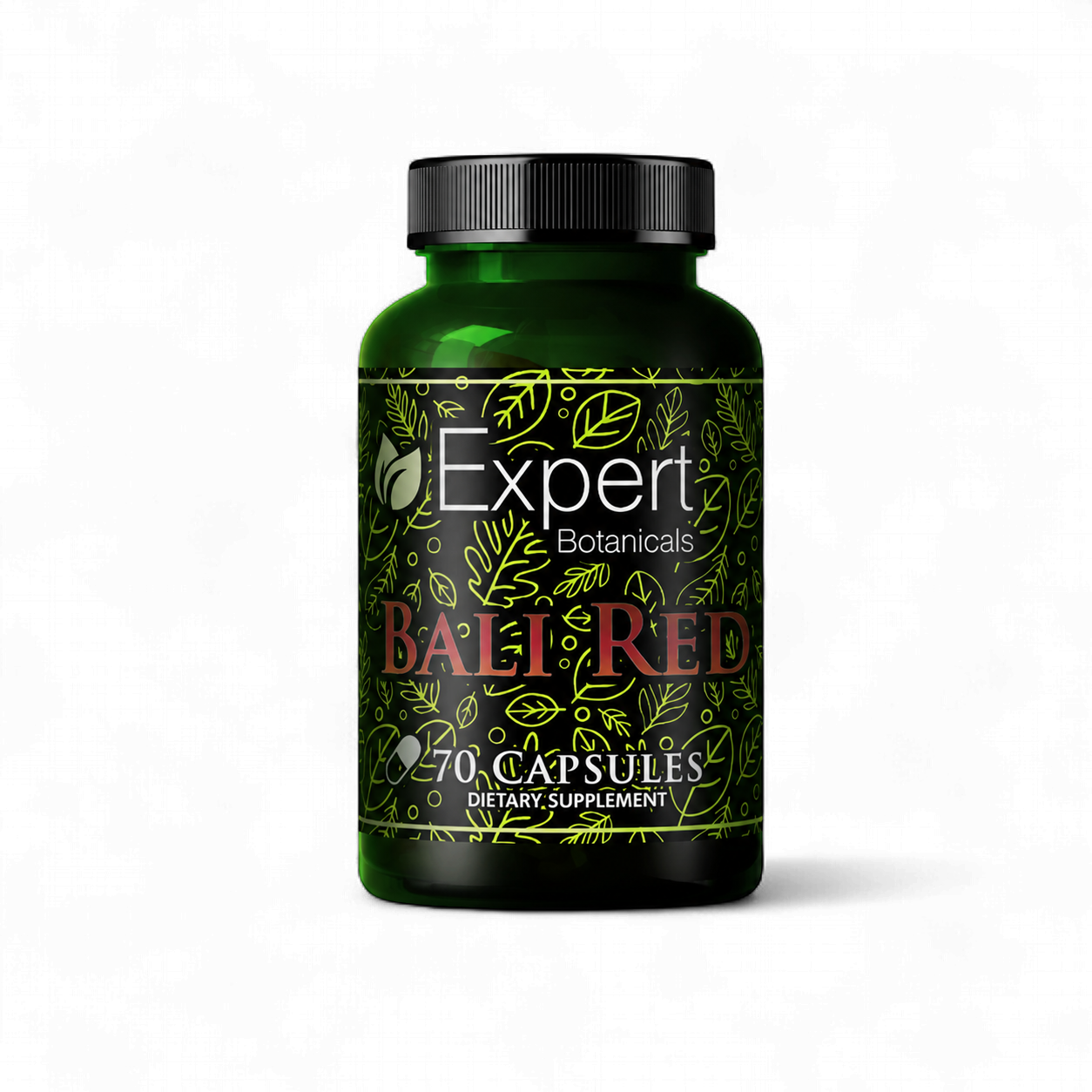 Expert Kratom Capsules - Red Bali, Size: 70ct