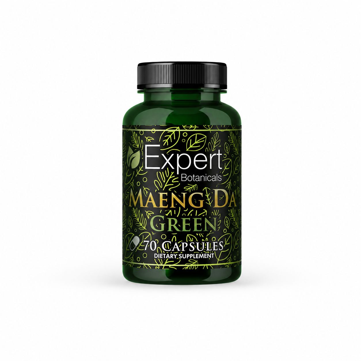Expert Kratom Capsules - Green Maeng Da, Size: 70ct
