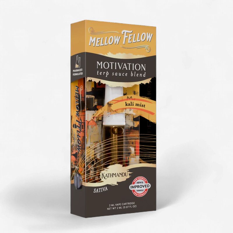 Mellow Fellow Motivation Blend - Terp Sauce 2ml Vape Cartridge - Kali Mist (Sativa)