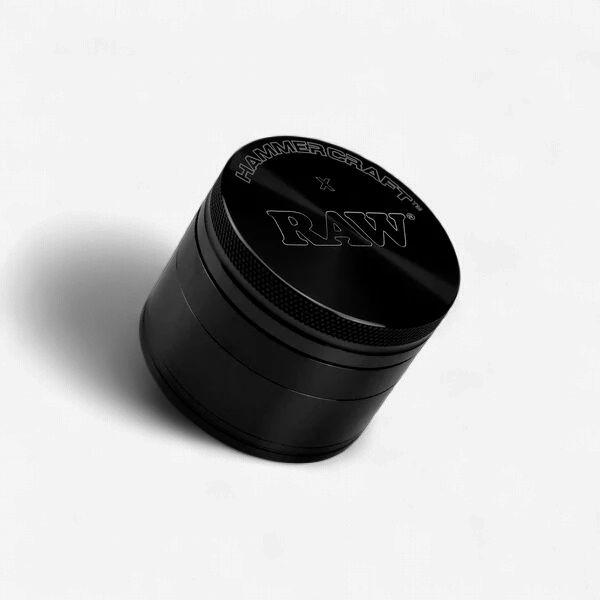 RAW x Hammercraft 2.2" 4pc Grinder, Color: Black
