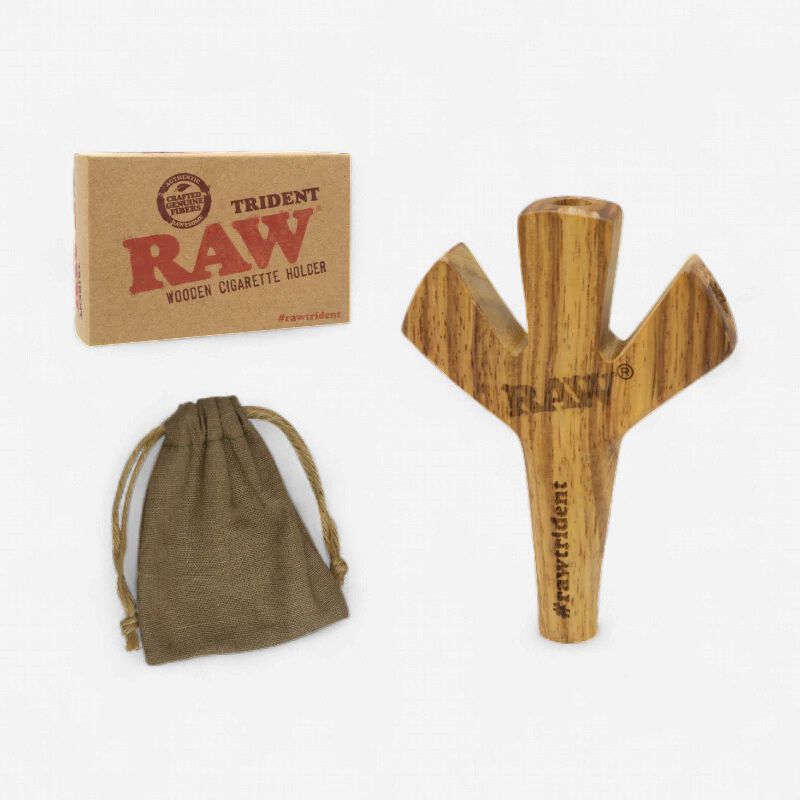 RAW Wooden Trident Cig Holder