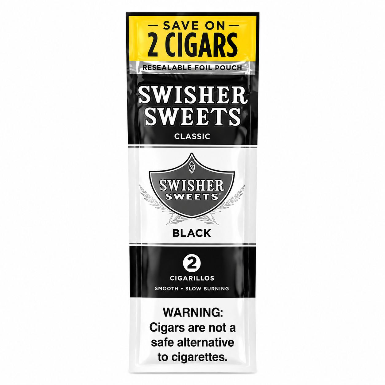 Swisher Sweet Cigarillos - 2 Pack Pre-Priced $1.39, Count: Pack, Flavor: Black