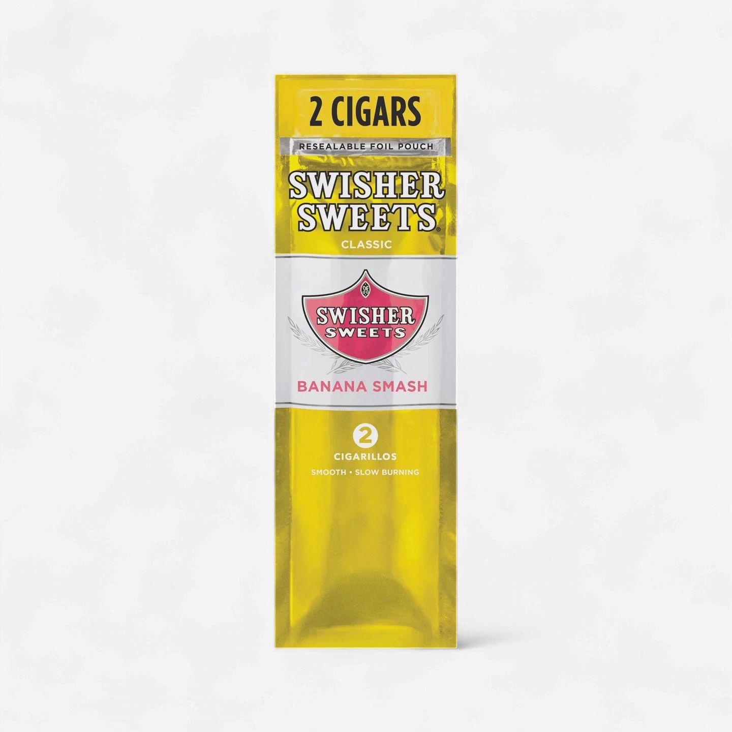 Swisher Sweets Cigarillos - 2 Pack Pre-Priced $0.99, Count: Pack, Flavor: Banana Smash