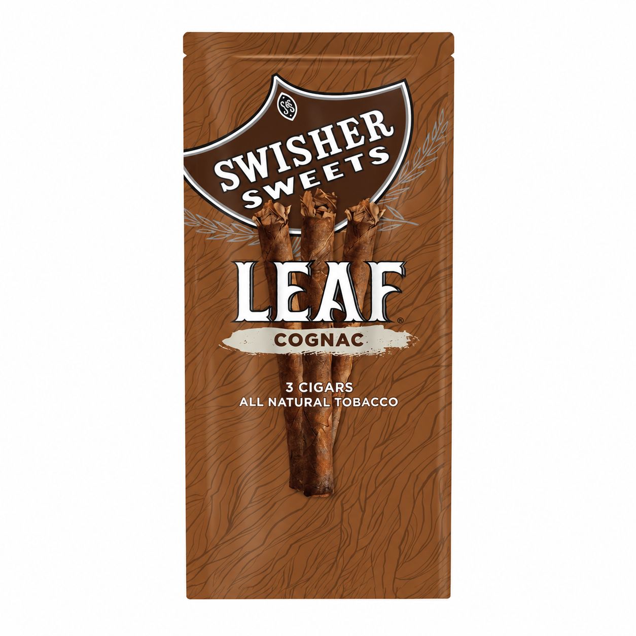 Swisher Sweets Leaf Cigar - 3 Pack Pre-Priced $2.49, Count: Pack, Flavor: Cognac
