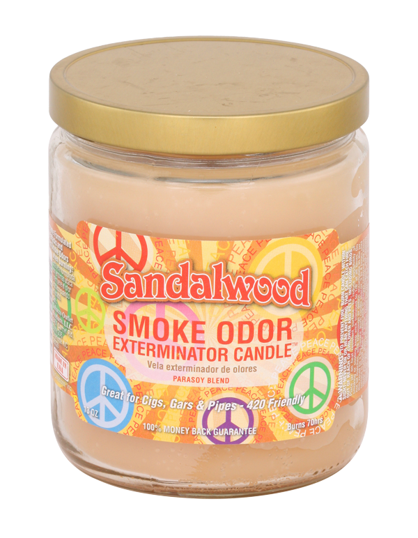 Sandalwood Smoke Odor Exterminator Jar Candle – 13 oz