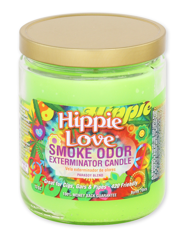 Hippie Love Smoke Odor Exterminator Jar Candle – 13 oz