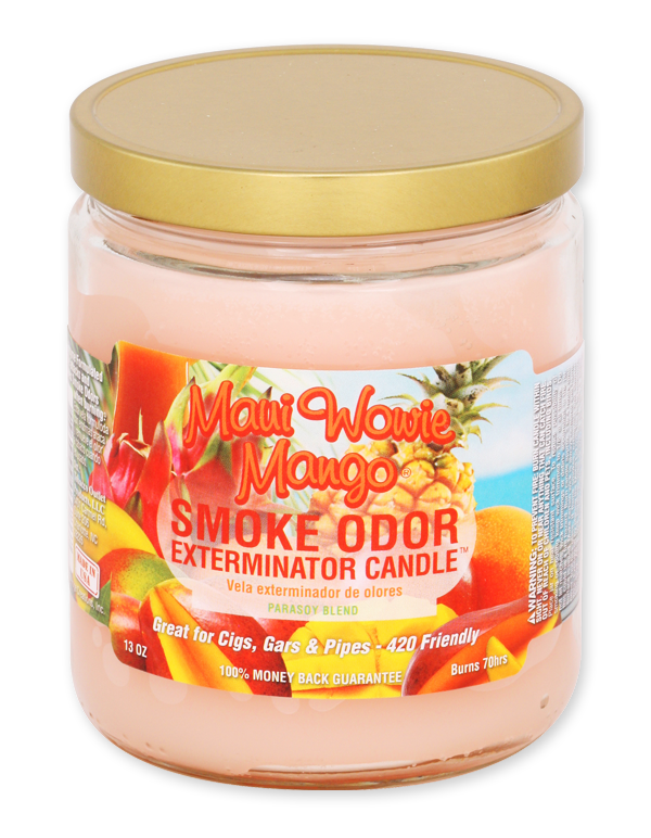 Maui Wowie Mango Smoke Odor Exterminator Jar Candle – 13 oz