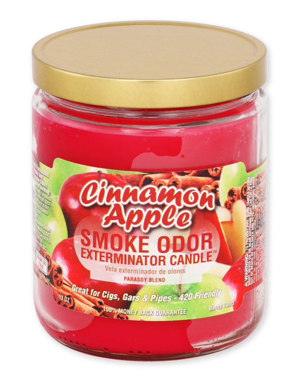 Cinnamon Apple Smoke Odor Exterminator Jar Candle – 13 oz