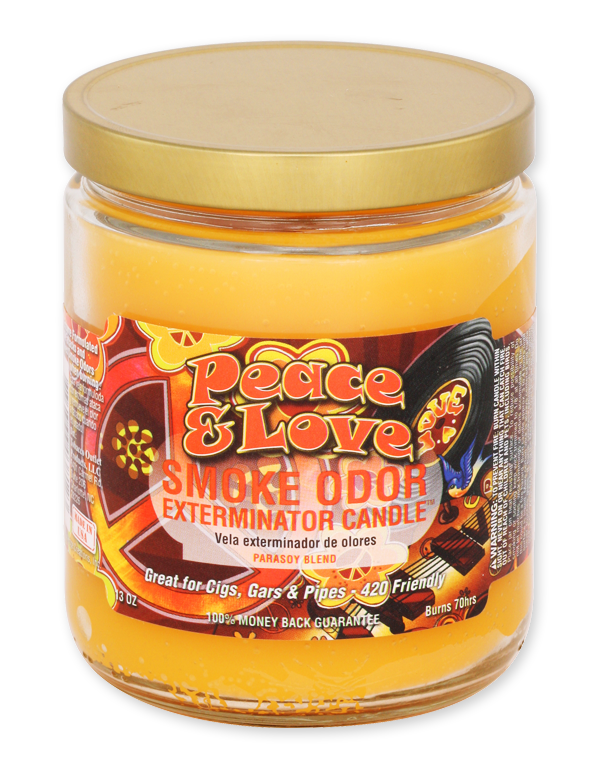 Peace &amp; Love Smoke Odor Exterminator Jar Candle – 13 oz