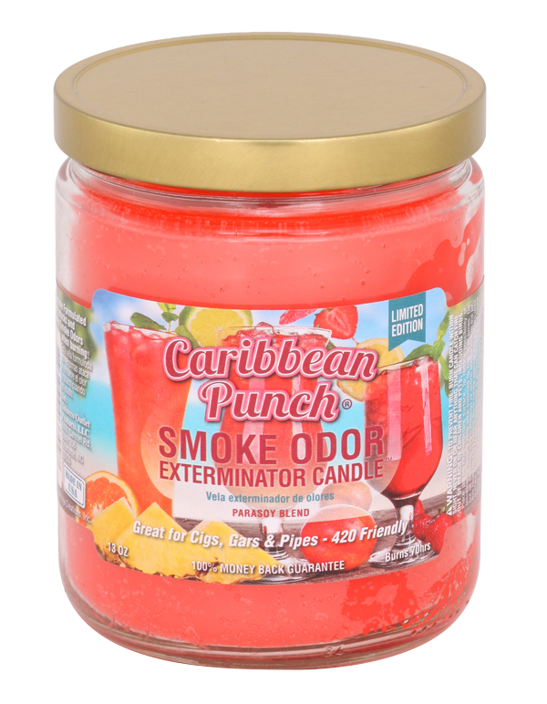 Caribbean Punch Smoke Odor Exterminator Jar Candle – 13 oz