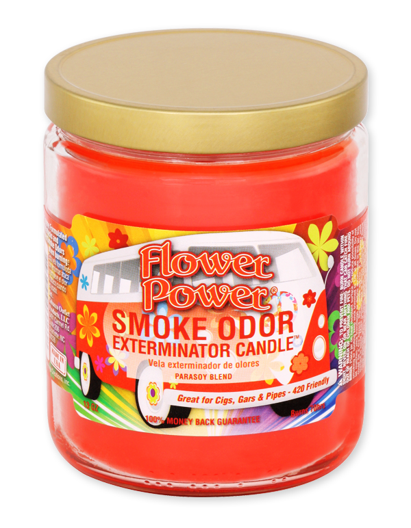 Flower Power Smoke Odor Exterminator Jar Candle – 13 oz