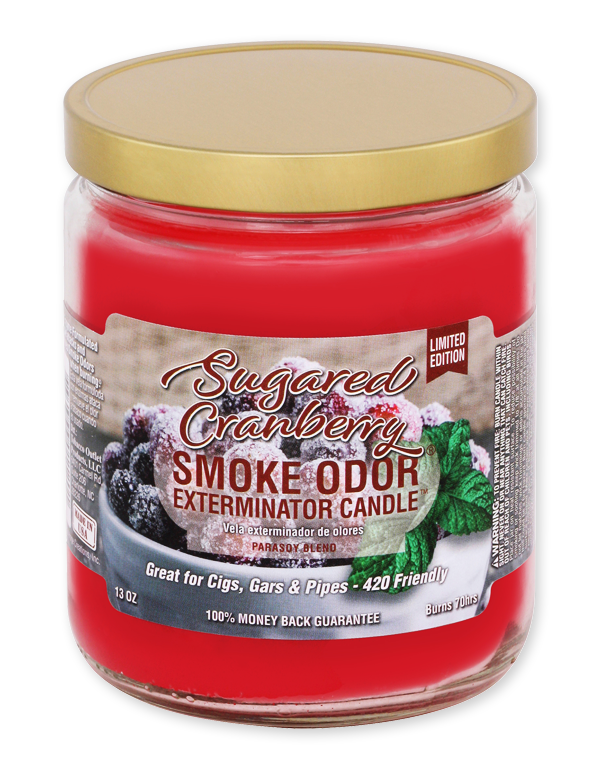 Sugared Cranberry Smoke Odor Exterminator Jar Candle – 13 oz