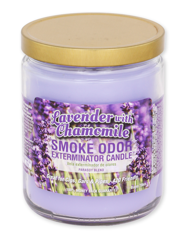 Lavender With Chamomile Smoke Odor Exterminator Jar Candle – 13 oz