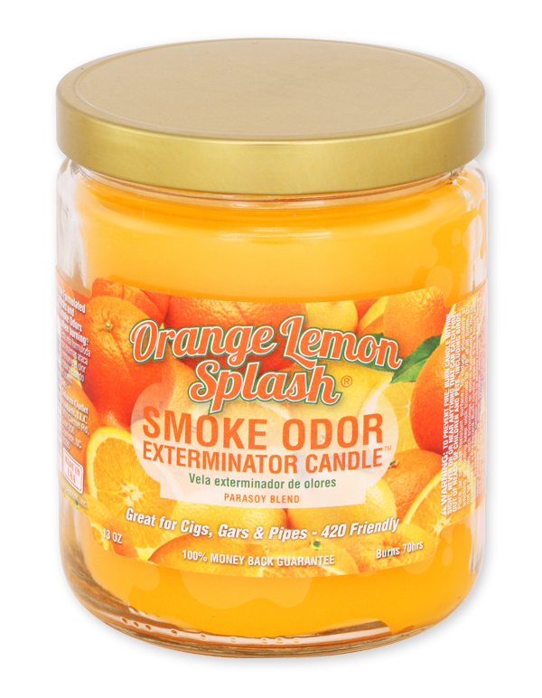 Orange Lemon Splash Smoke Odor Exterminator Jar Candle – 13 oz