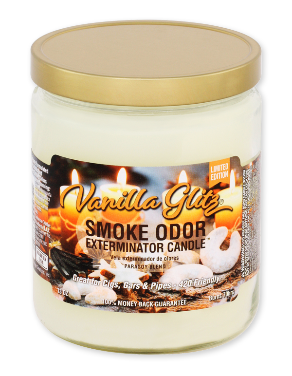 Vanilla Glitz Smoke Odor Exterminator Jar Candle – 13 oz