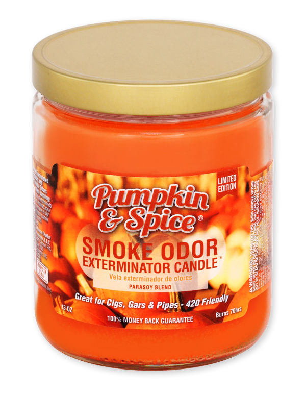Pumpkin &amp; Spice Smoke Odor Exterminator Jar Candle – 13 oz