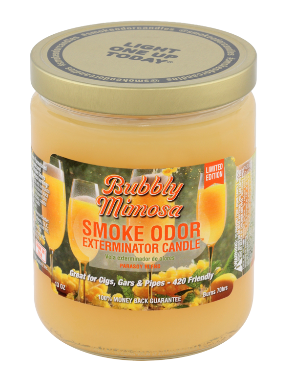 Bubbly Mimosa Smoke Odor Exterminator Jar Candle – 13 oz